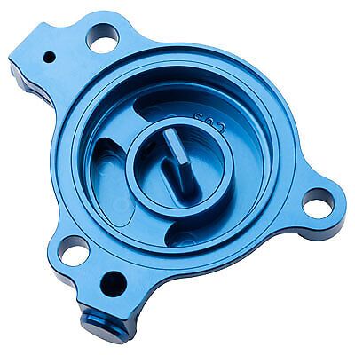 Tusk aluminum oil filter cover blue c03 for atv/utv yamaha