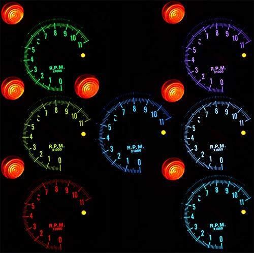 5 inch car rpm 11000k tachometer gauge 7 color backlight rpm led shift light us