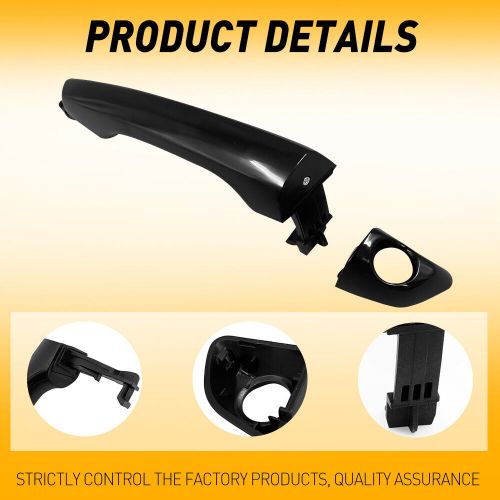 Black 82651-f2010 outside handle door left front for hyundai elantra 17-20 usa