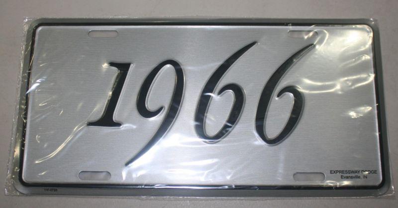 New mopar 1966 model year license plate