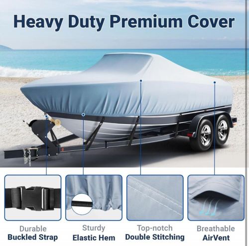 Coverland heavy duty 600d oxford waterproof boat cover