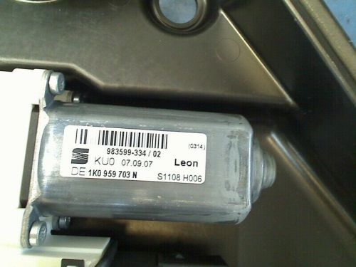 Window regulator electric 2009 seat leon (1p1) left rear + engine 983599334-