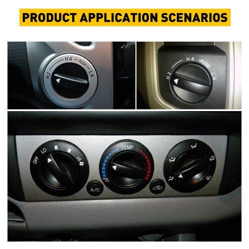 3pcs control knob of heater a/c temperature fan fit for 2005-2011 toyota tacoma