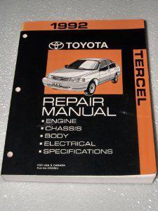 1992 toyota tercel factory repair manual  