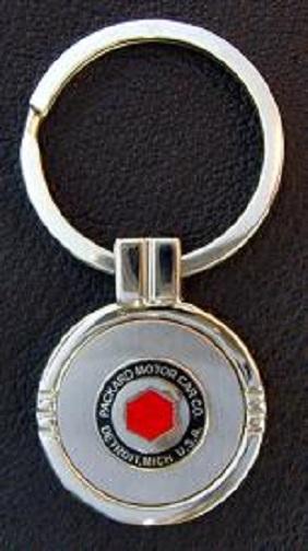 Packard motor car co. - custom engraved key ring