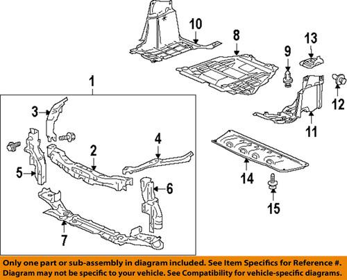 Honda oem 04602sztg00zz radiator support-upper tie bar