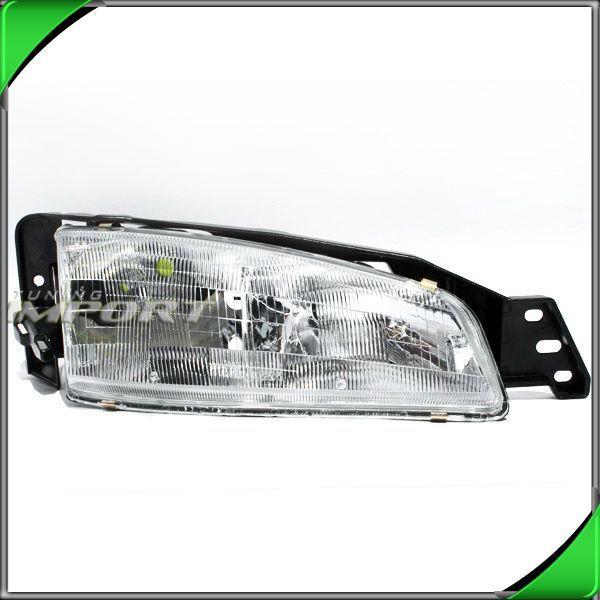 92-95 pontiac grand am gt se clear chrome right head light lamp housing bracket