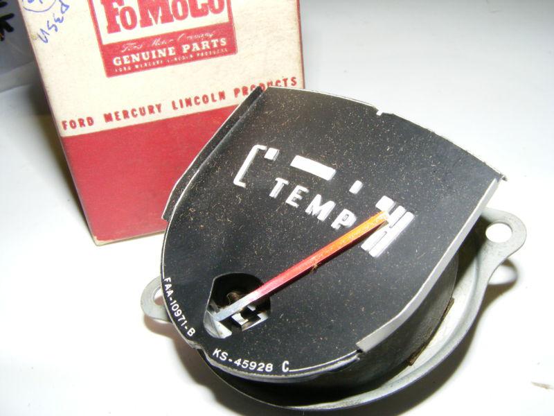 1952 53 ford passenger temperature gauge water temp nice used fab-10883-c