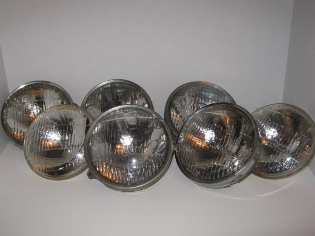 Vintage 1960-1972 t-3 headlight lot of 7 fits gm chevelle monte ect...