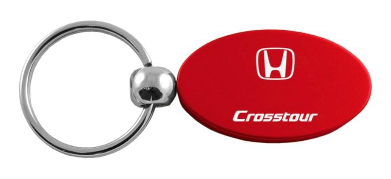 Honda crt red oval keychain / key fob engraved in usa genuine