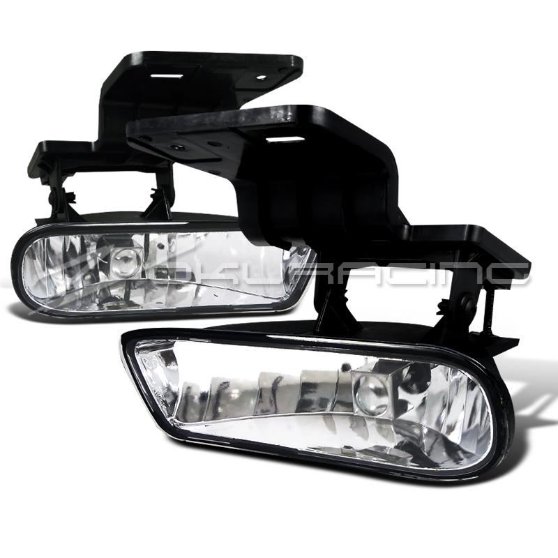 99-02 chevy silverado/tahoe clear fog lights lamps pair