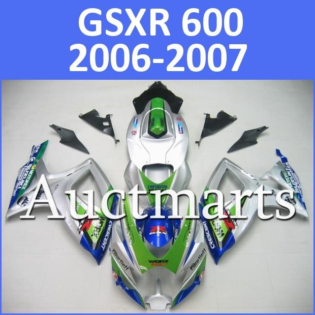 Fit suzuki gsxr 750 gsxr 600 06 07 gsx-r 2006 2007 fairing bodywork k6 g71 d13