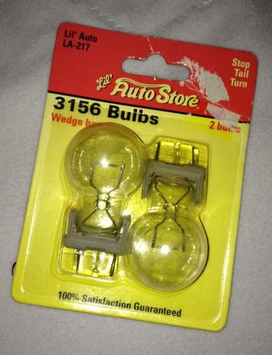 New lot/2 lil' auto store stop tail turn service 3156 light bulb wedge base