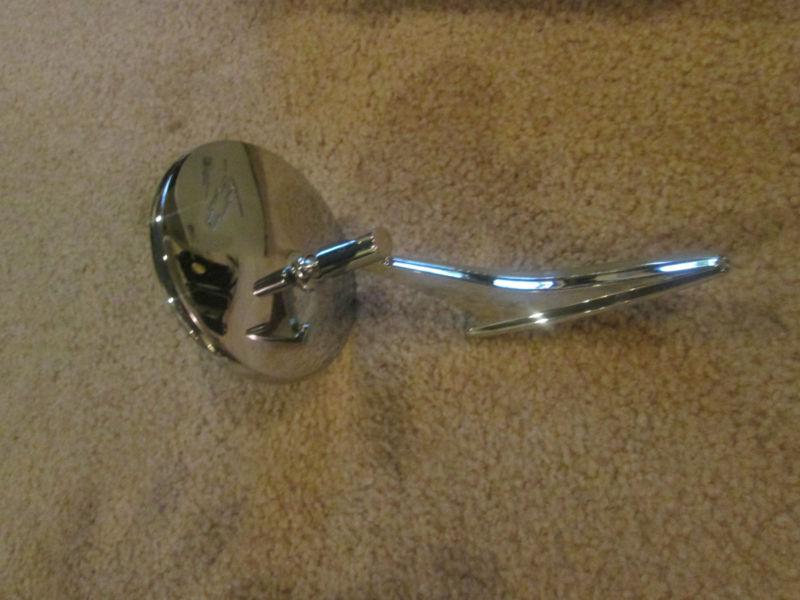 1967 camaro drivers or passenger mirror with bowtie   