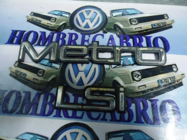  90's geo metro convertible rear trunk emblem badge "  metro & lsi "