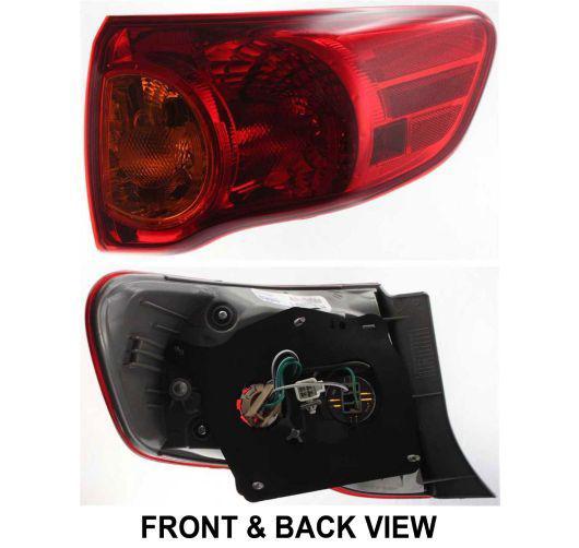 09-10 toyota corolla taillamp taillight rear brake light rh right passenger side