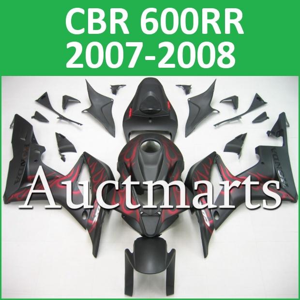 Fit honda 07 08 cbr600rr cbr 600 rr 2007 2008 fairing kit abs plastics h22 c03