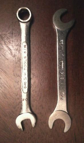 Sk tools small wrench lot ( 2 total ) c 10, i-2422