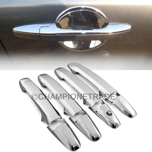 Triple chrome side door handle cover trim kit for honda civic 4dr sedan 2008 new