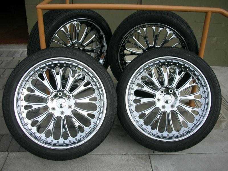 24" nc forged wheels w/pirell tires tahoe/suburban, yukon/denali, and escalade.