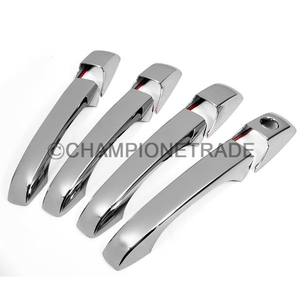 Triple chrome door side handle cover trim for jeep compass patriot 2007 2009 hot