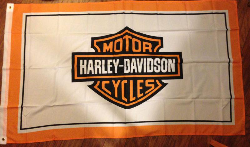 Harley-davidson banner flag - harley davidson motorcycle - new - 3by5 feet