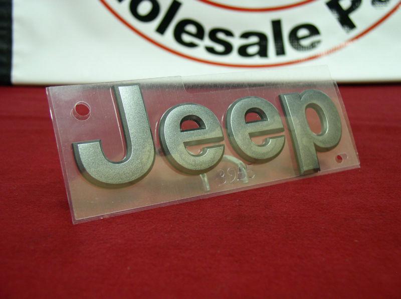 Jeep grand cherokee charcoal jeep emblem nameplate badge logo mopar oem 2013