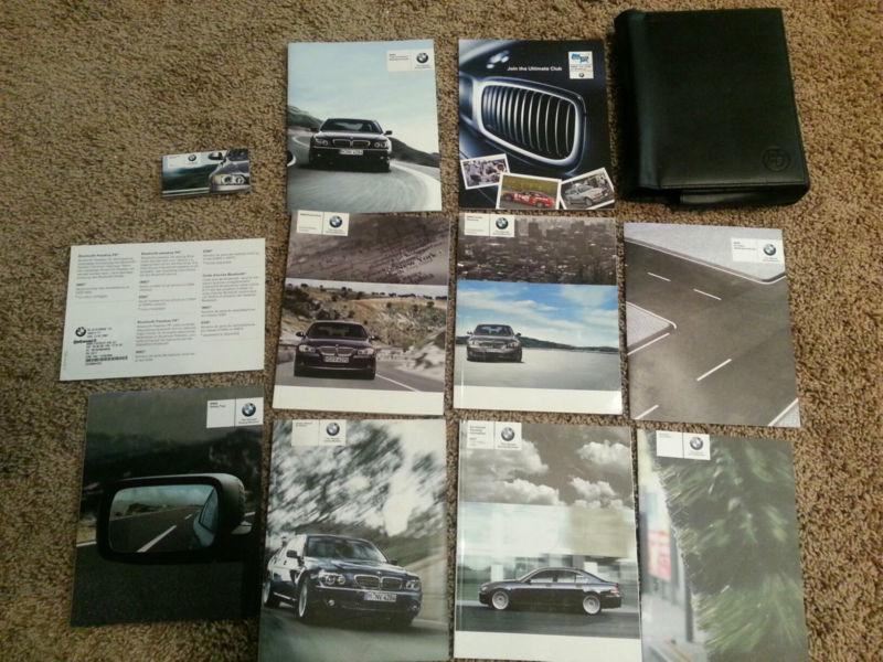 2007 bmw 750li owners manual set with bmw case 7 series 12 items bmw 750 li 