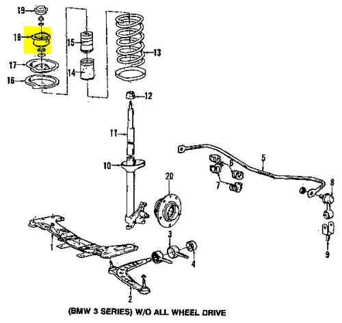 Bmw 31336779613 genuine oem factory original strut mount