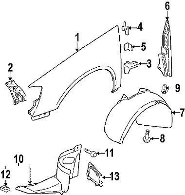 Volkswagen n90974701 genuine oem factory original air inlet duct bolt