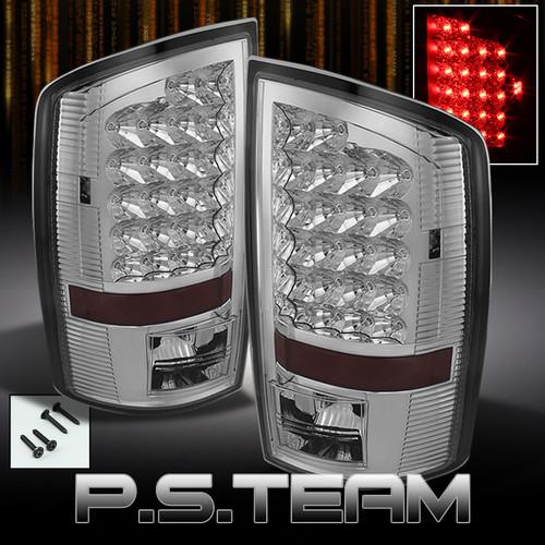 Chrome 07-08 dodge ram 1500 2500 3500 pickup full led tail brake lights lamps