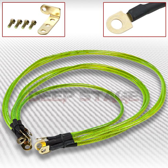 2x25"+2x33"+40.5" car/vehicle battery electronic ground/earth wire cable yellow