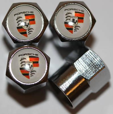 Porsche tire valve caps cayman boster 911 997 carrera gt cayenne panamera 4s