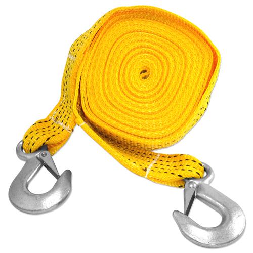 2" x 20' nylon web tow strap with hooks