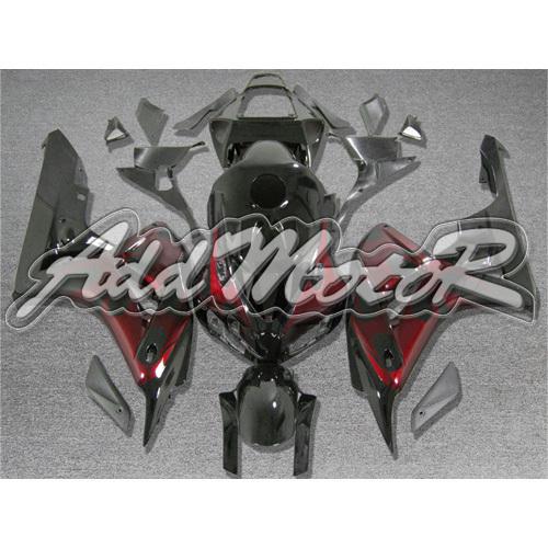 For cbr1000rr 06-07 2006-2007 injection molded fairing red black zh1229