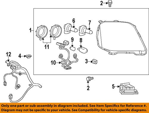 Gm oem 13503417 headlight bulb