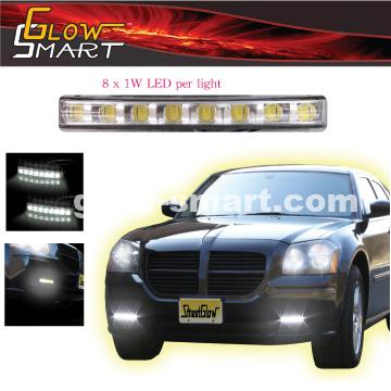 8 led daytime running light drl fog driving light super bright (pair) - white 