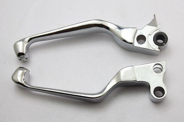 Chrome skull brake clutch levers for harley davidson softail dyna road king