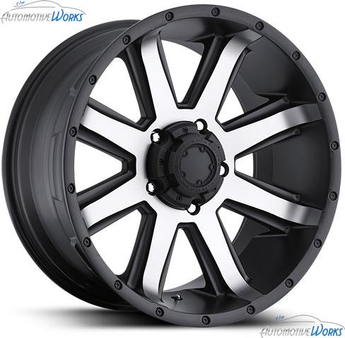 1 - 20x9 ultra 195 crusher 6x139.7 6x5.5 +30mm black machined wheel rim inch 20"