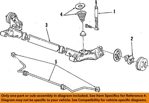 Gm oem 88945235 rear shock absorber/shock absorber