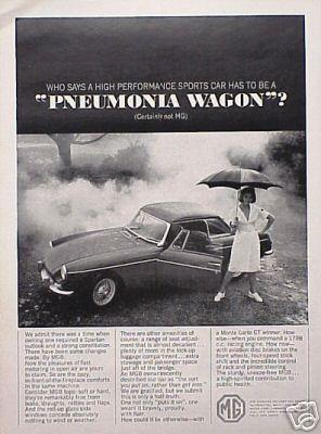 1966 65 mg m g b "pneumonia" original  vintage ad cmy store 4more  5+= free ship