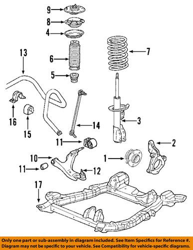 Chevrolet gm oem 88965462 front strut/suspension strut