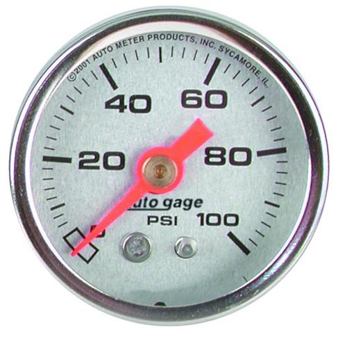 Auto meter 2180 autogage; fuel pressure gauge