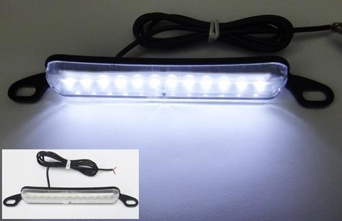 Bolt on 12 led white license plate light drl fog lamp 12v car truck suv trailer