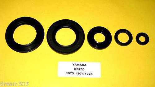 Yamaha rd250 rd 250 engine oil seal kit! 1972 1973 1974 1975