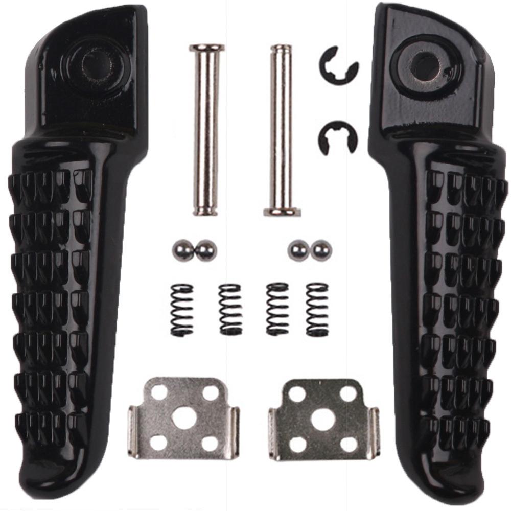 Left+right footrest foot pegs rear kawasaki ninja zx6r zx10r er6f er6n 650r 