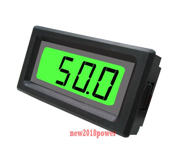 Lcd green digital voltmeter,12v-24v-36v-48v dc battery monitor panel meter