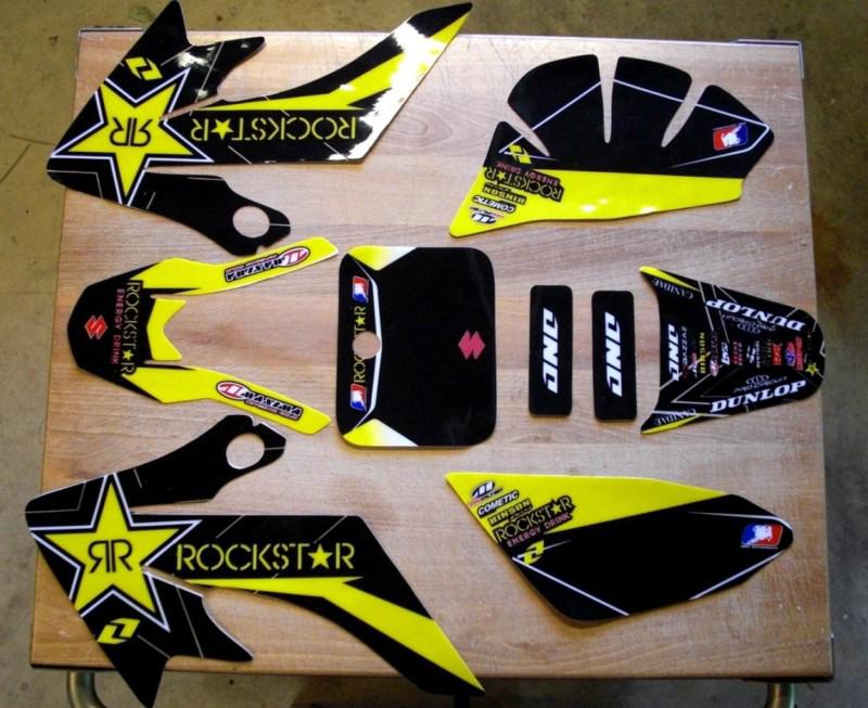 Honda crf 50 pit bike team rockstar 2012 graphics kit 04-12 graphics only