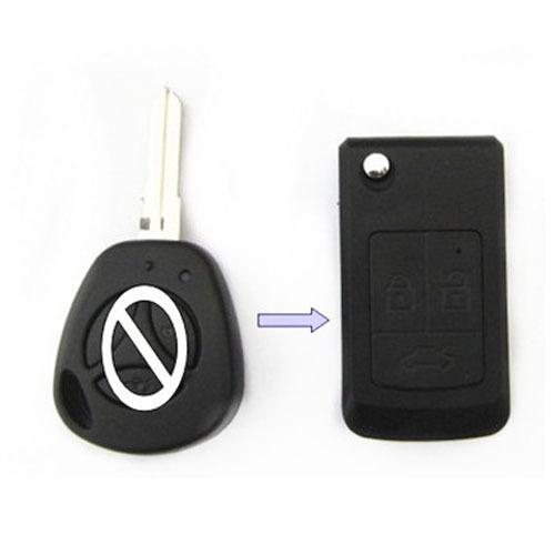 New 3 buttons uncut flip folding remote fob key shell case for lada 