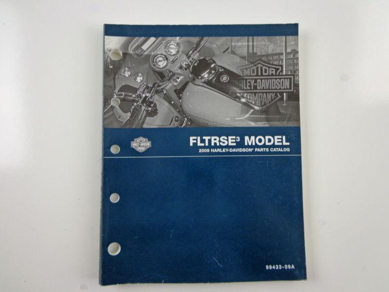 Harley davidson 2009 fltrse 3 models parts catalog 99433-09a